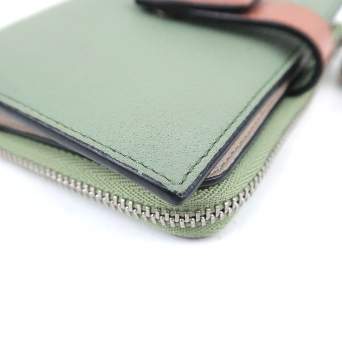 LOEWE Slim Zip Leather Compact Wallet