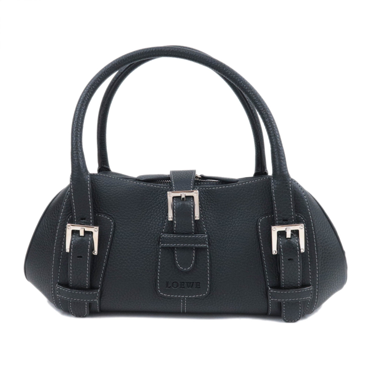 LOEWE Senda Leather Handbag Black92554