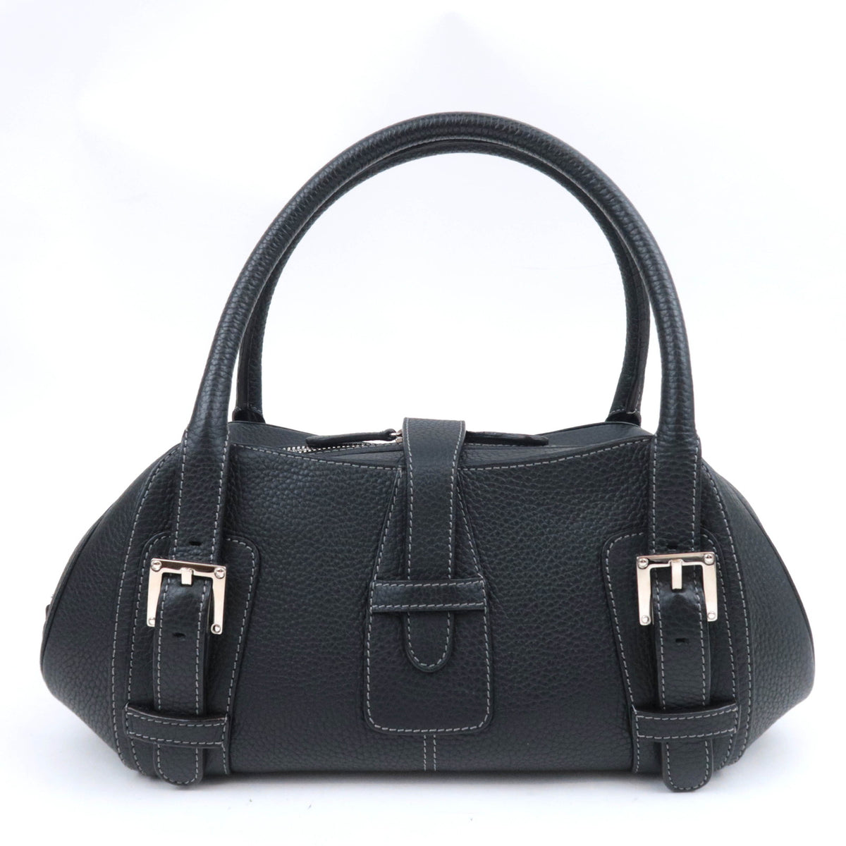LOEWE Senda Leather Handbag Black