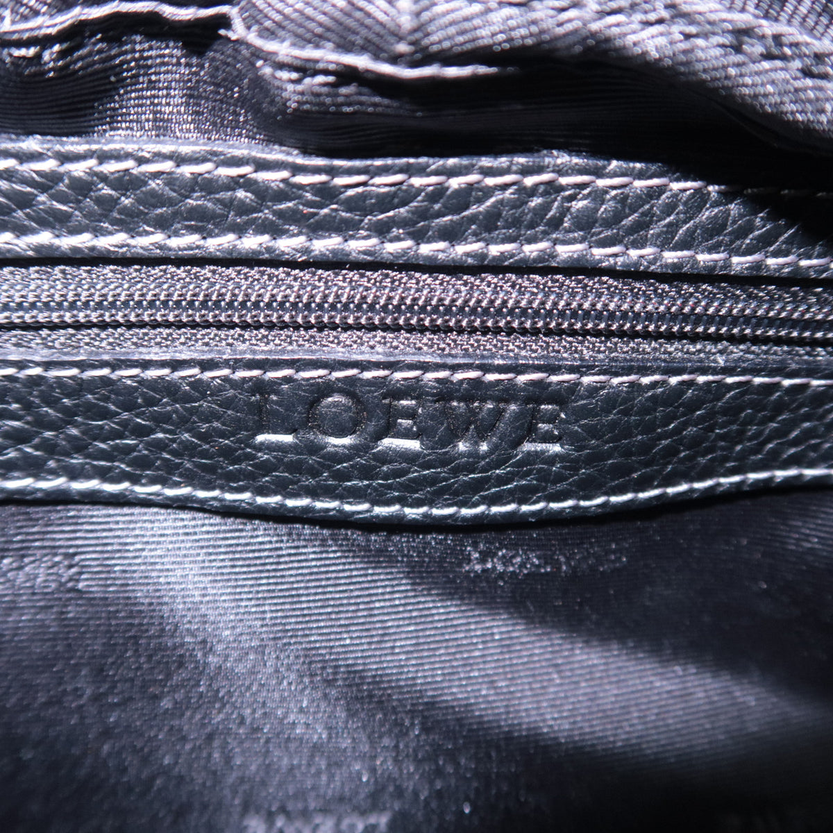 LOEWE Senda Leather Handbag Black