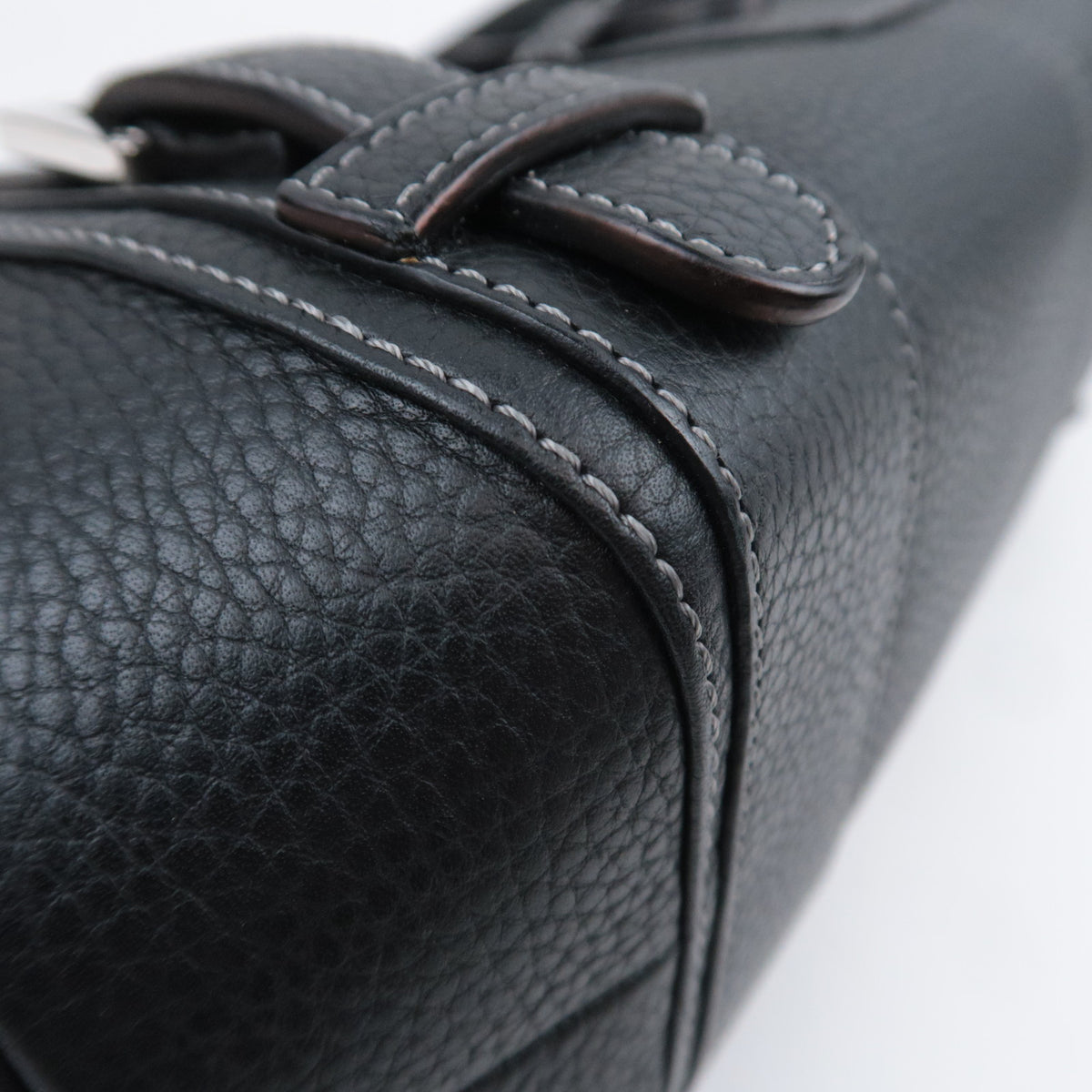 LOEWE Senda Leather Handbag Black