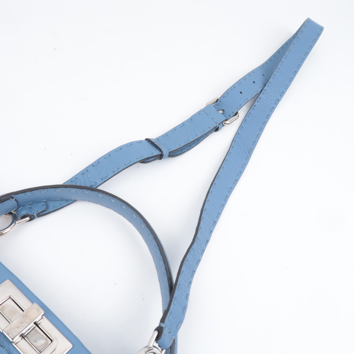 FENDI Peekaboo Selleria Mini Shoulder Bag 8BN290