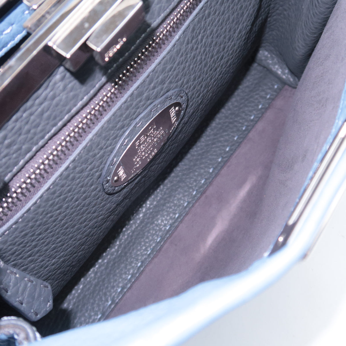 FENDI Peekaboo Selleria Mini Shoulder Bag 8BN290