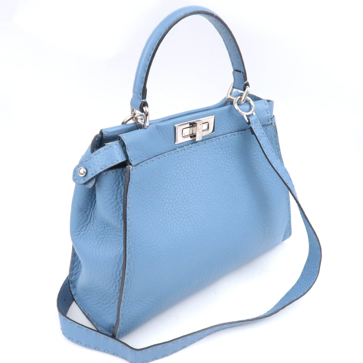 FENDI Peekaboo Selleria Mini Shoulder Bag 8BN290