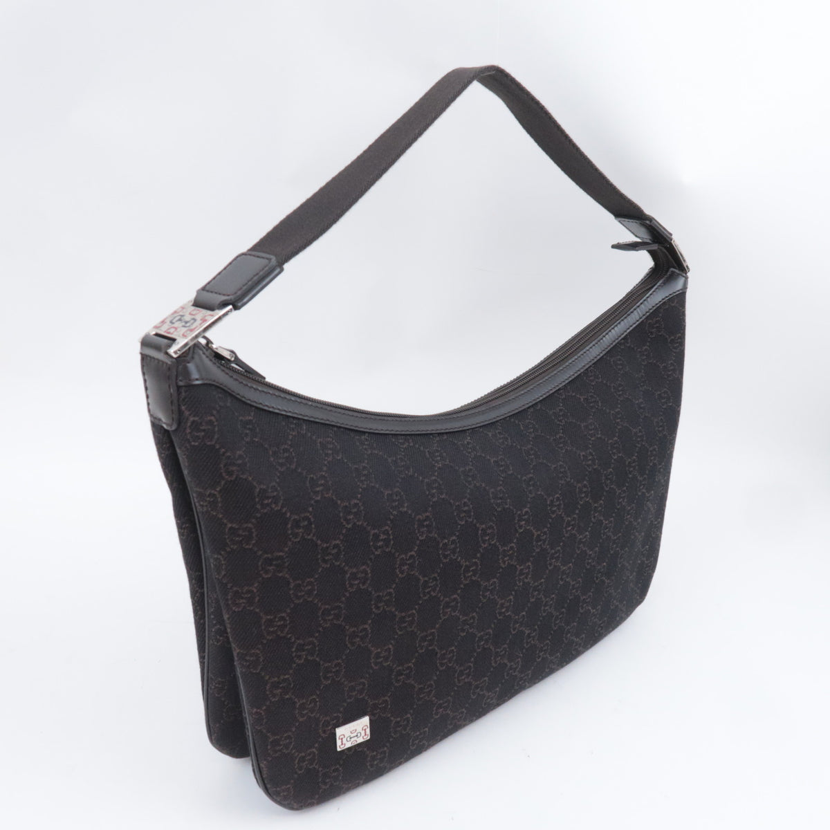 GUCCI GG Canvas Hobo Shoulder Bag 211523