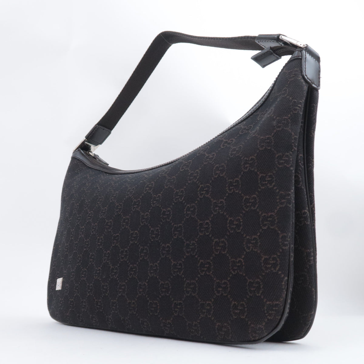 GUCCI GG Canvas Hobo Shoulder Bag 211523
