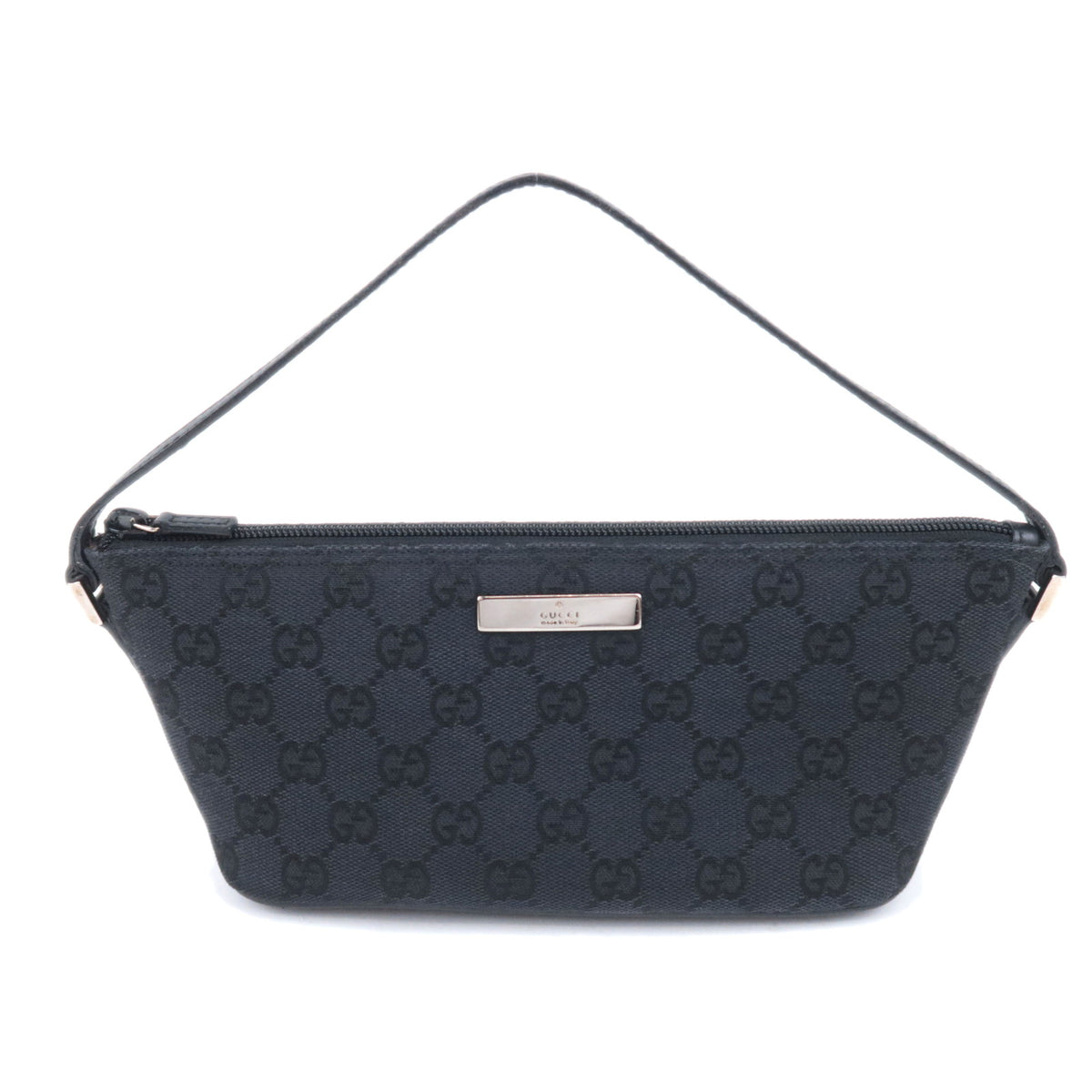 GUCCI GG Canvas Boat Bag Black 039.1103 92580