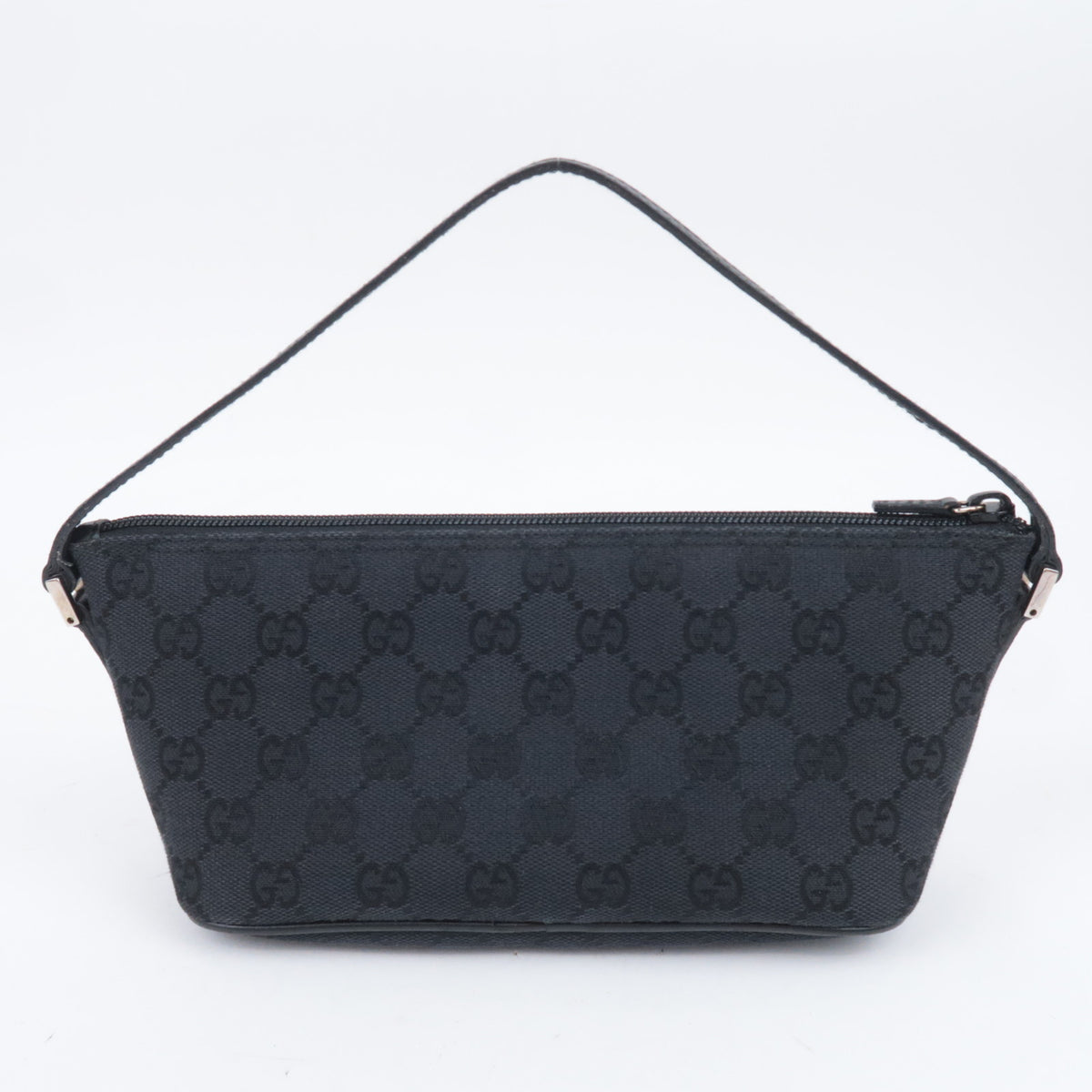 GUCCI GG Canvas Boat Bag Black 039.1103