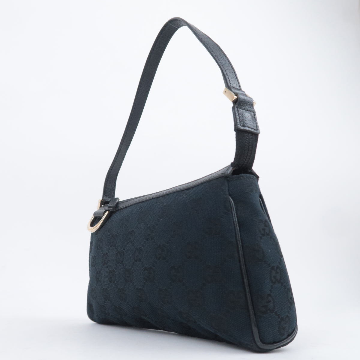 GUCCI Abby GG Canvas Small Handbag Black 145750