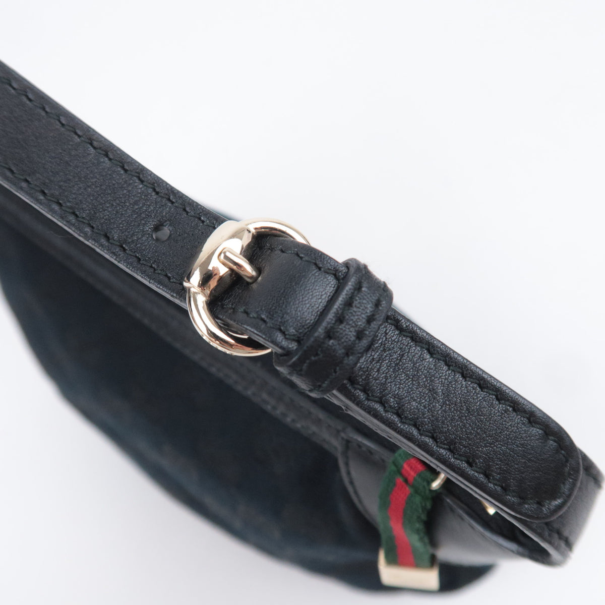 GUCCI Sherry GG Canvas Small Handbag Black 224093