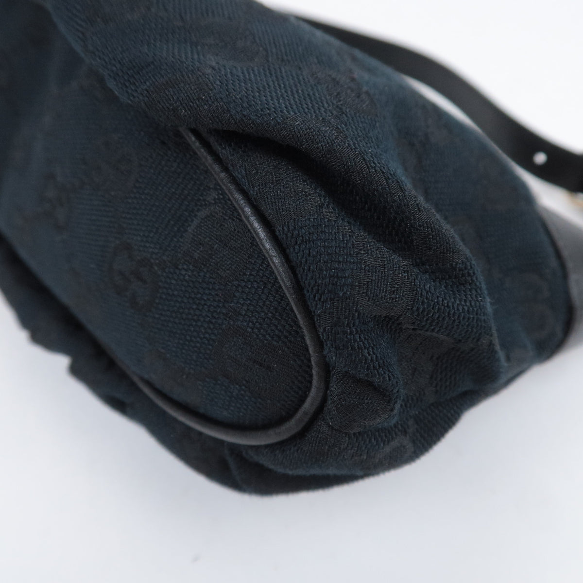 GUCCI Sherry GG Canvas Small Handbag Black 224093