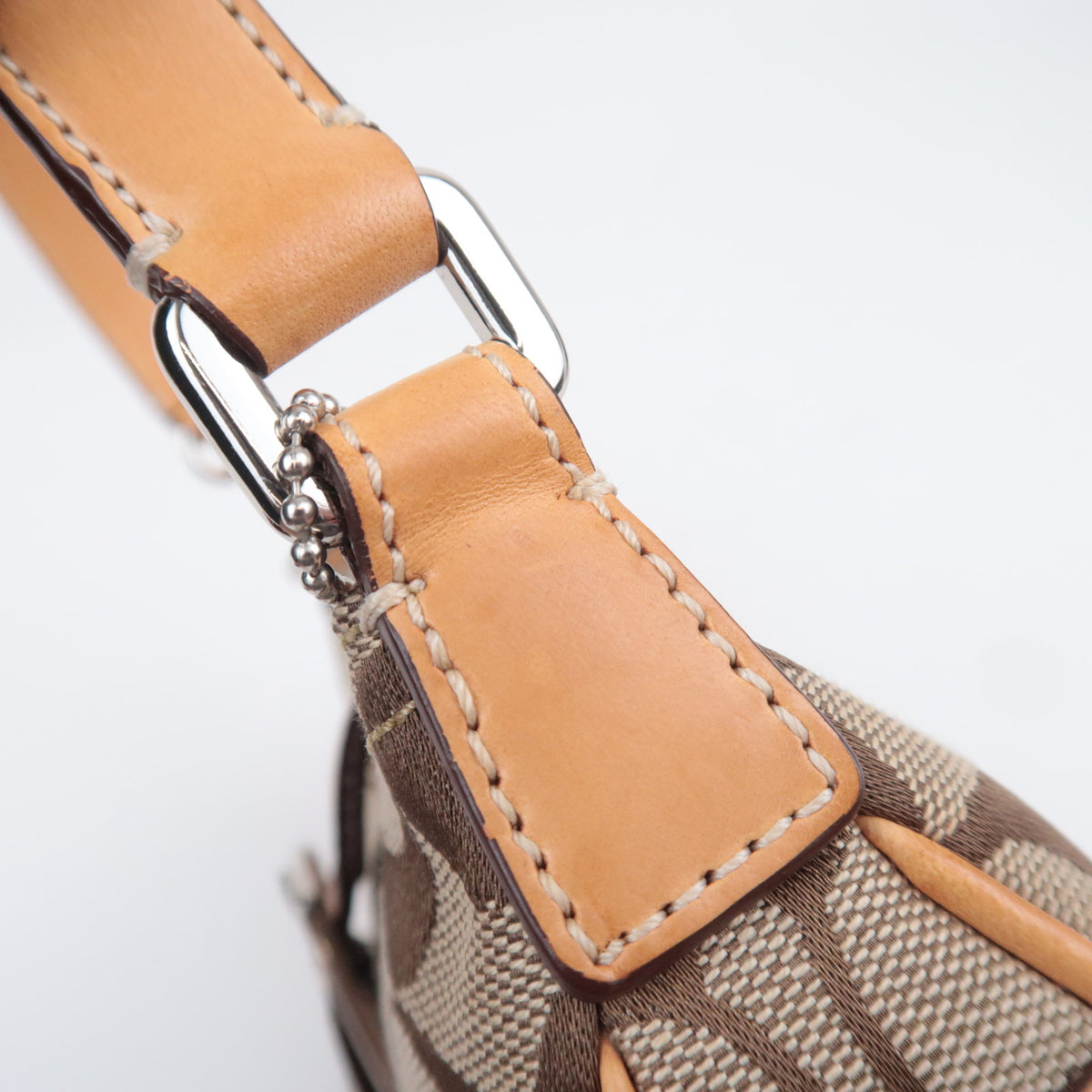 COACH Signature Small Shoulder Bag Beige 6362