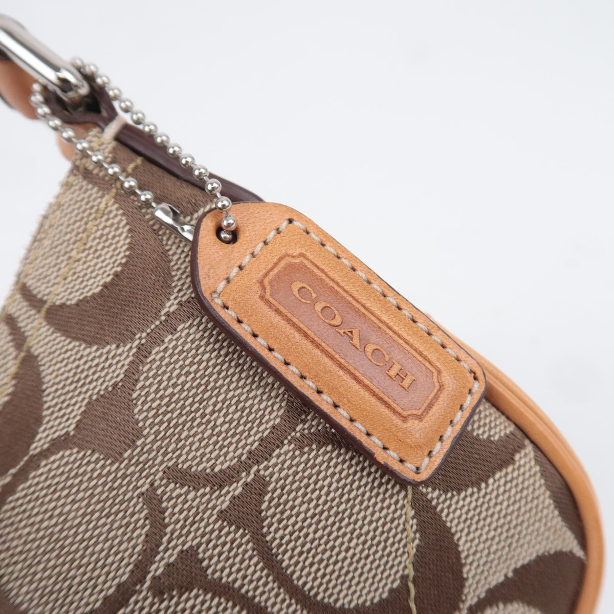 COACH Signature Small Shoulder Bag Beige 6362