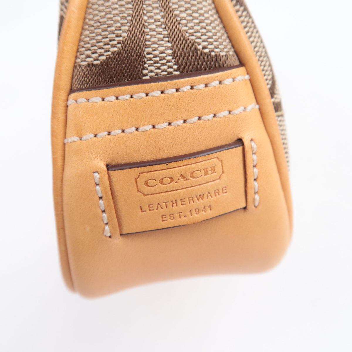 COACH Signature Small Shoulder Bag Beige 6362