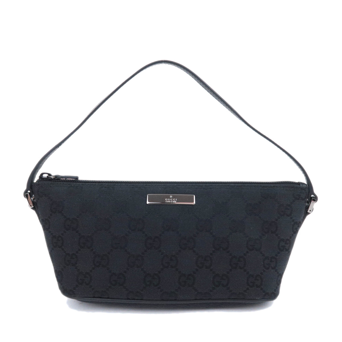 GUCCI GG Canvas Boat Bag Black 0719892612