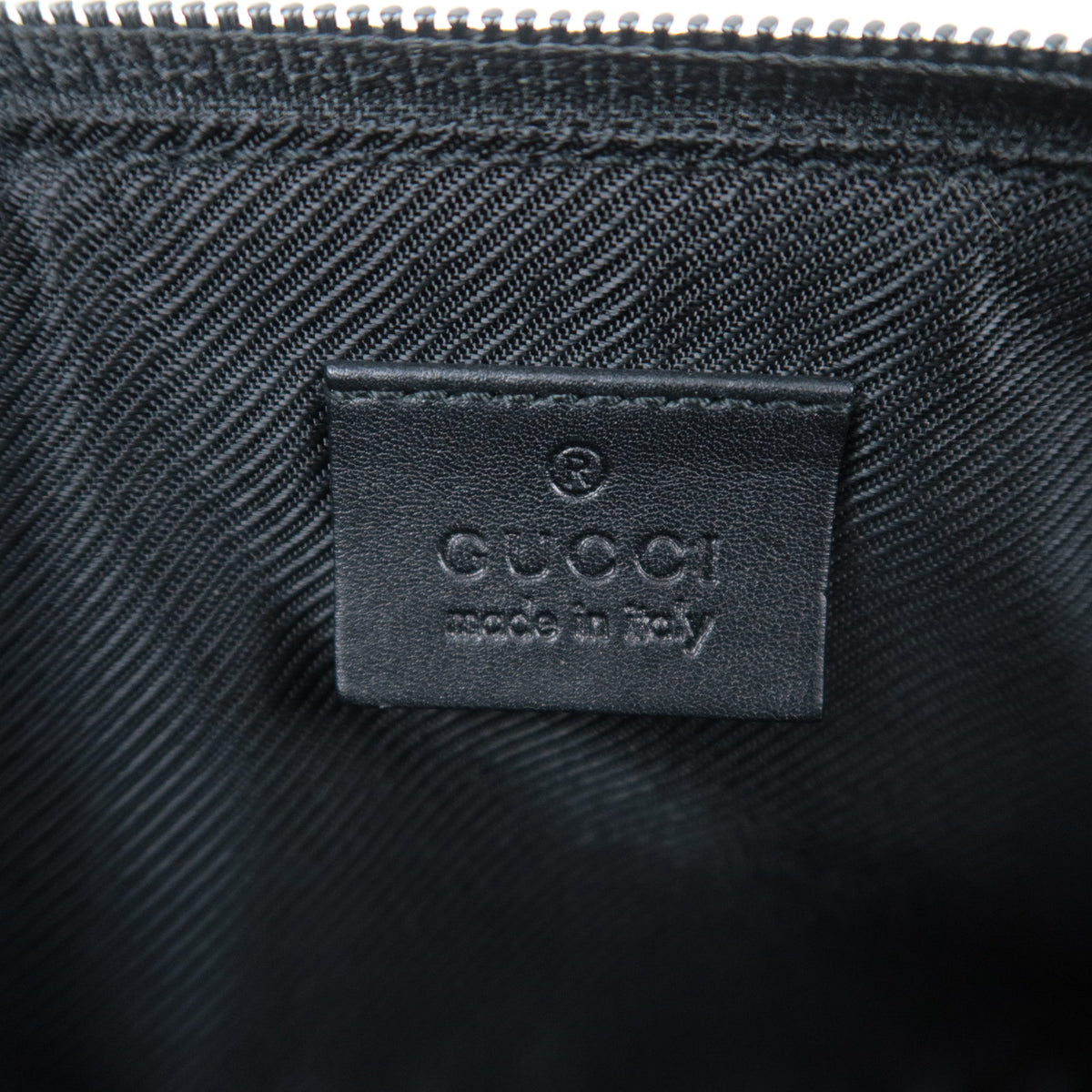 GUCCI GG Canvas Boat Bag Black 07198