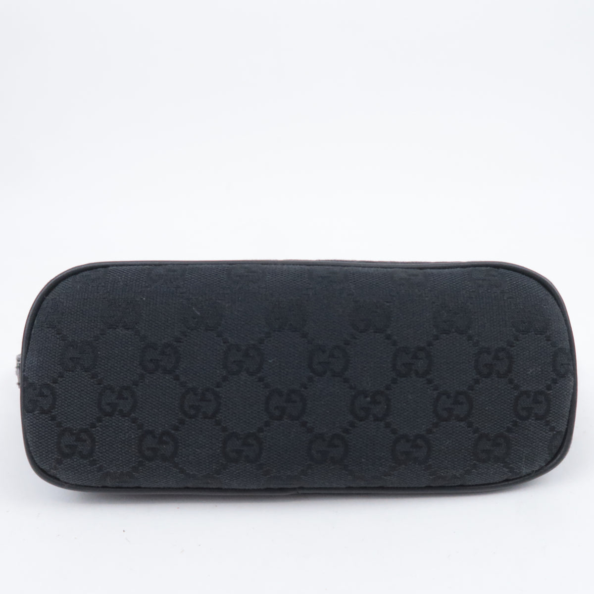 GUCCI GG Canvas Boat Bag Black 07198