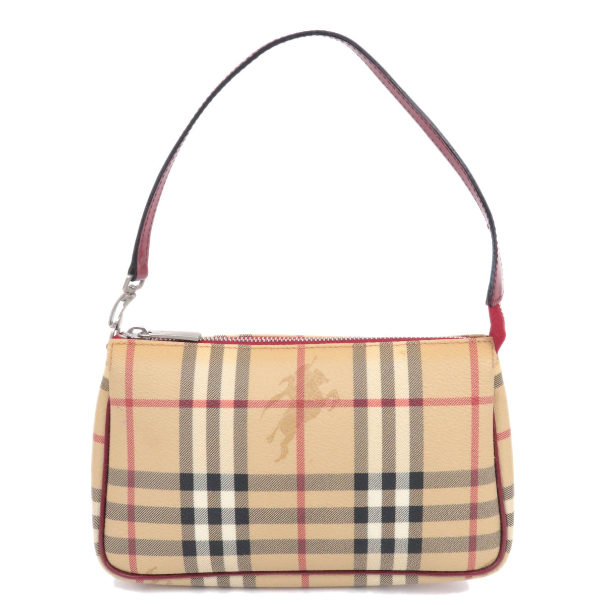 BURBERRY Haymarket Nova Plaid Accessory Pouch92613