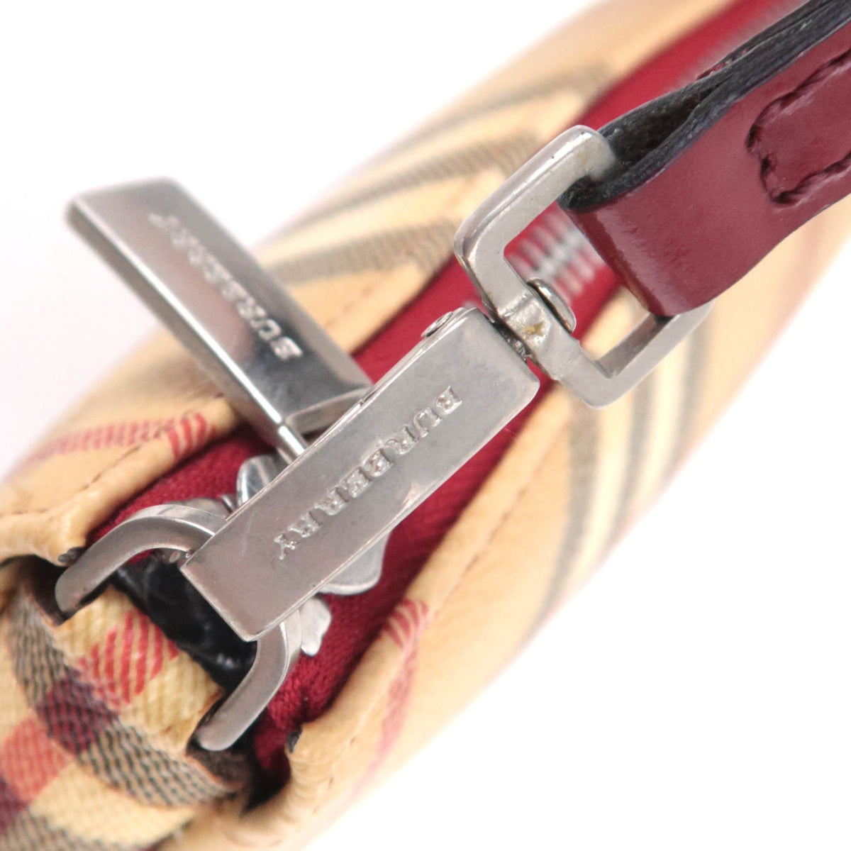 BURBERRY Haymarket Nova Plaid Accessory Pouch