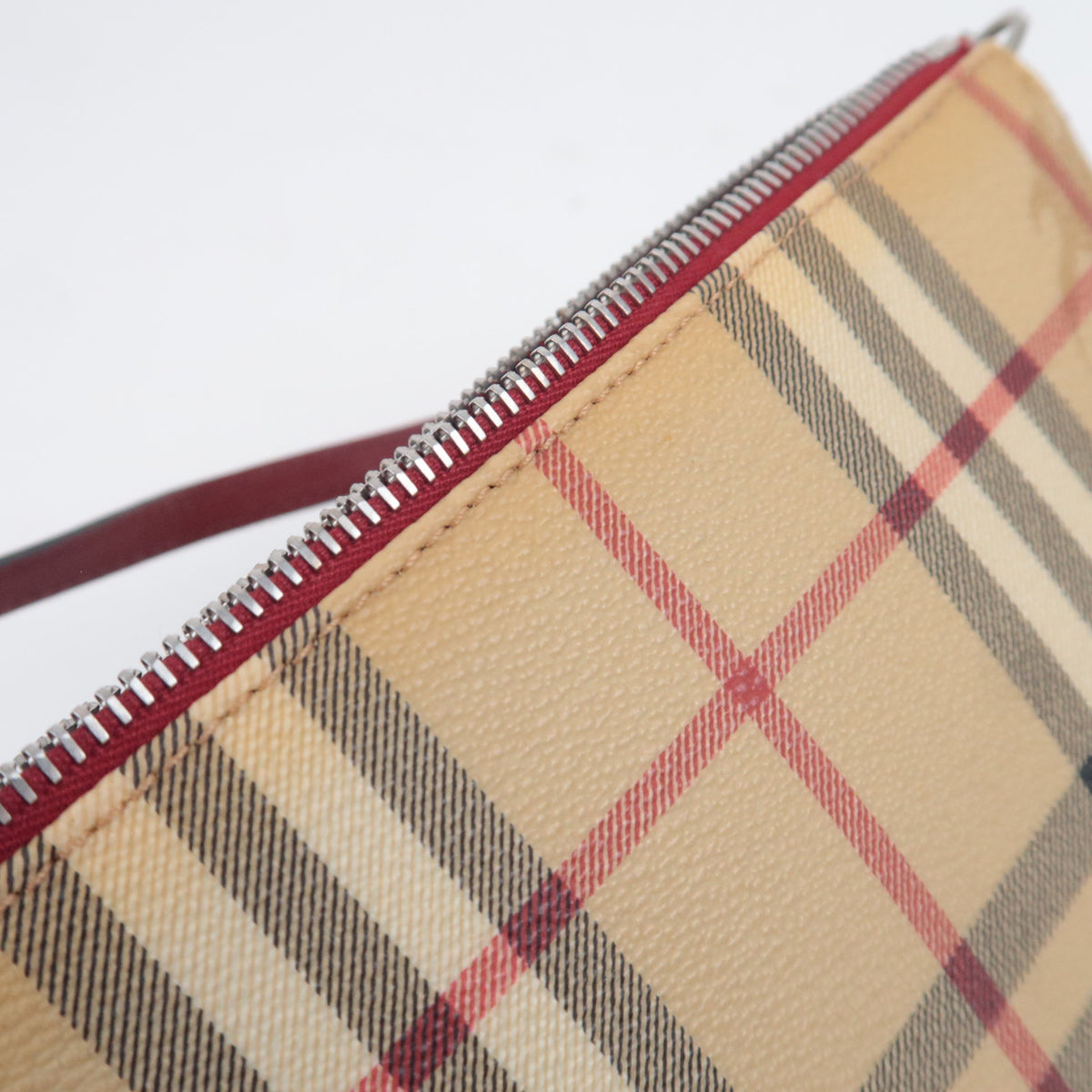 BURBERRY Haymarket Nova Plaid Accessory Pouch