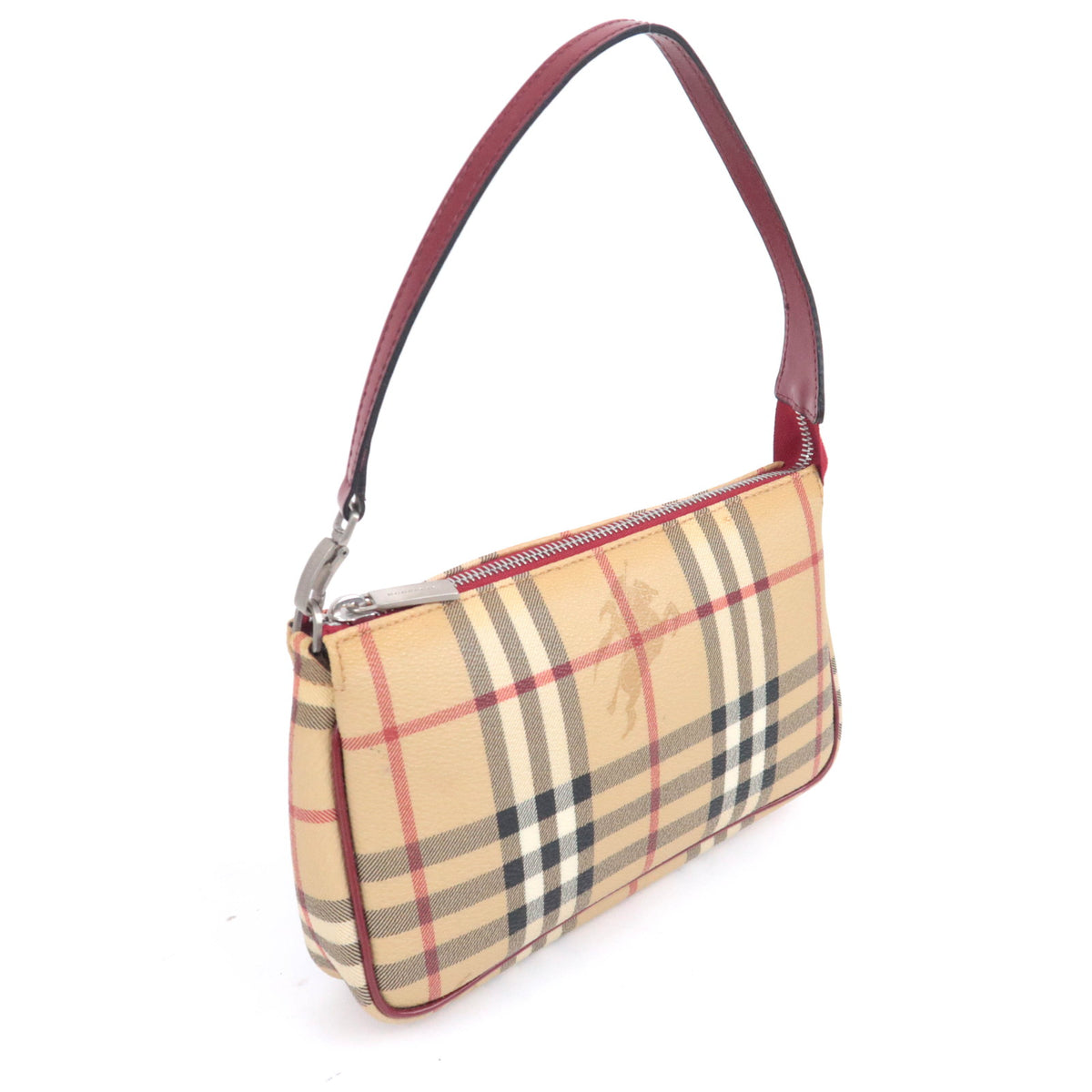 BURBERRY Haymarket Nova Plaid Accessory Pouch