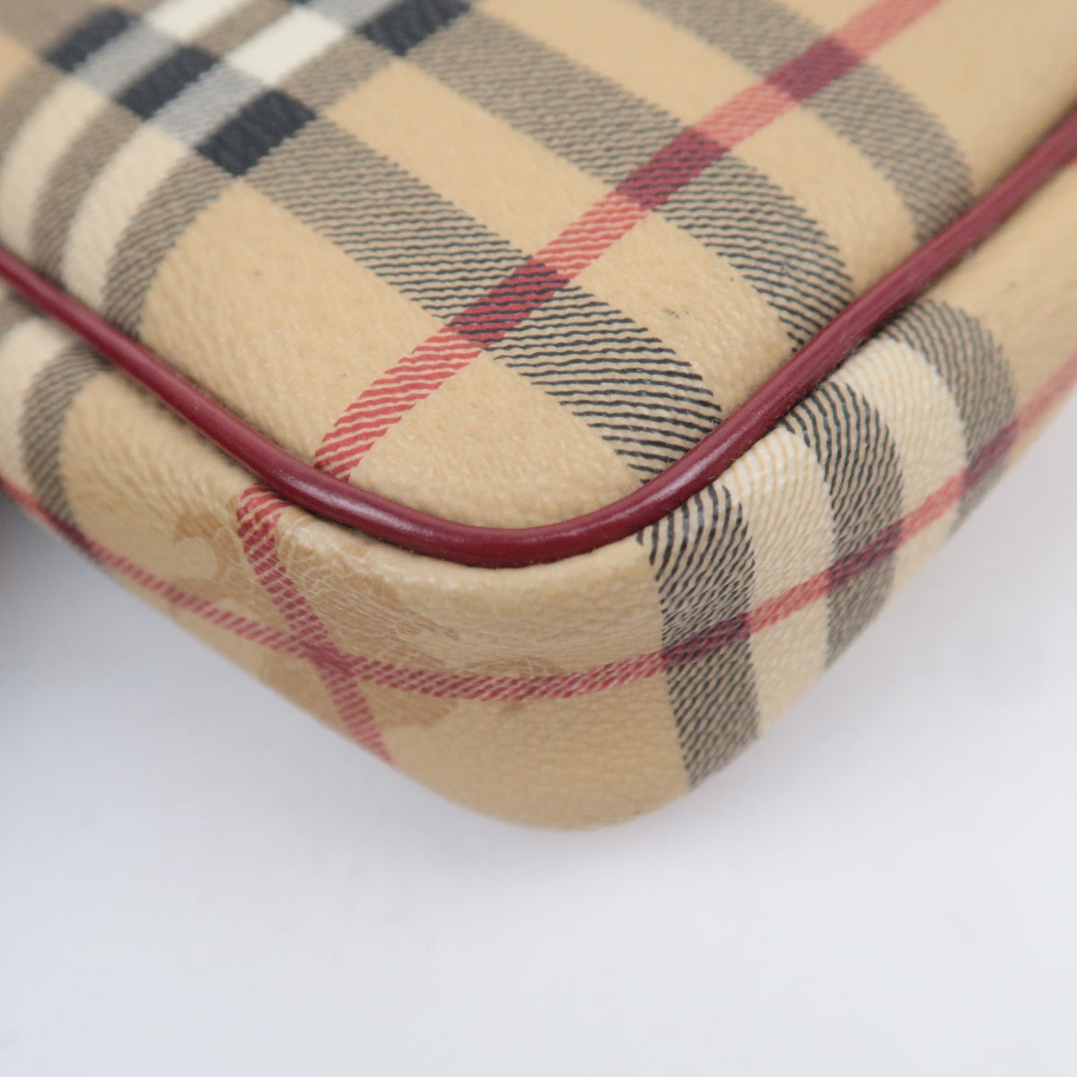 BURBERRY Haymarket Nova Plaid Accessory Pouch