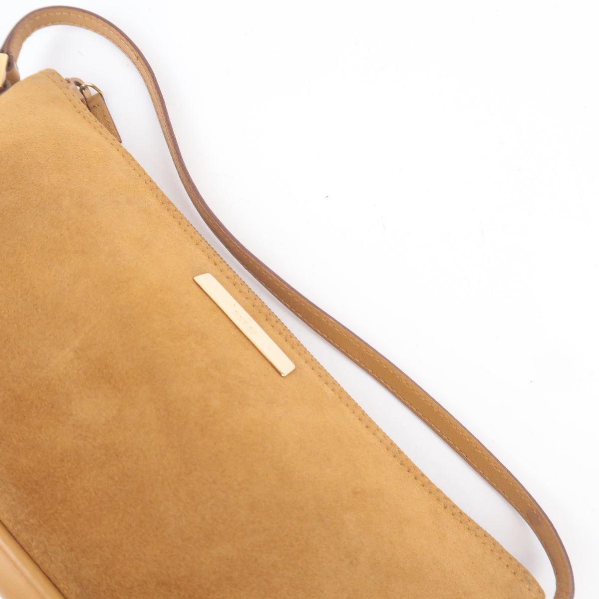 GUCCI Suede Boat Bag Light Brown 039.1103