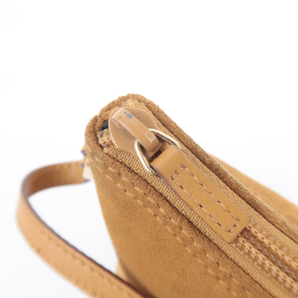 GUCCI Suede Boat Bag Light Brown 039.1103
