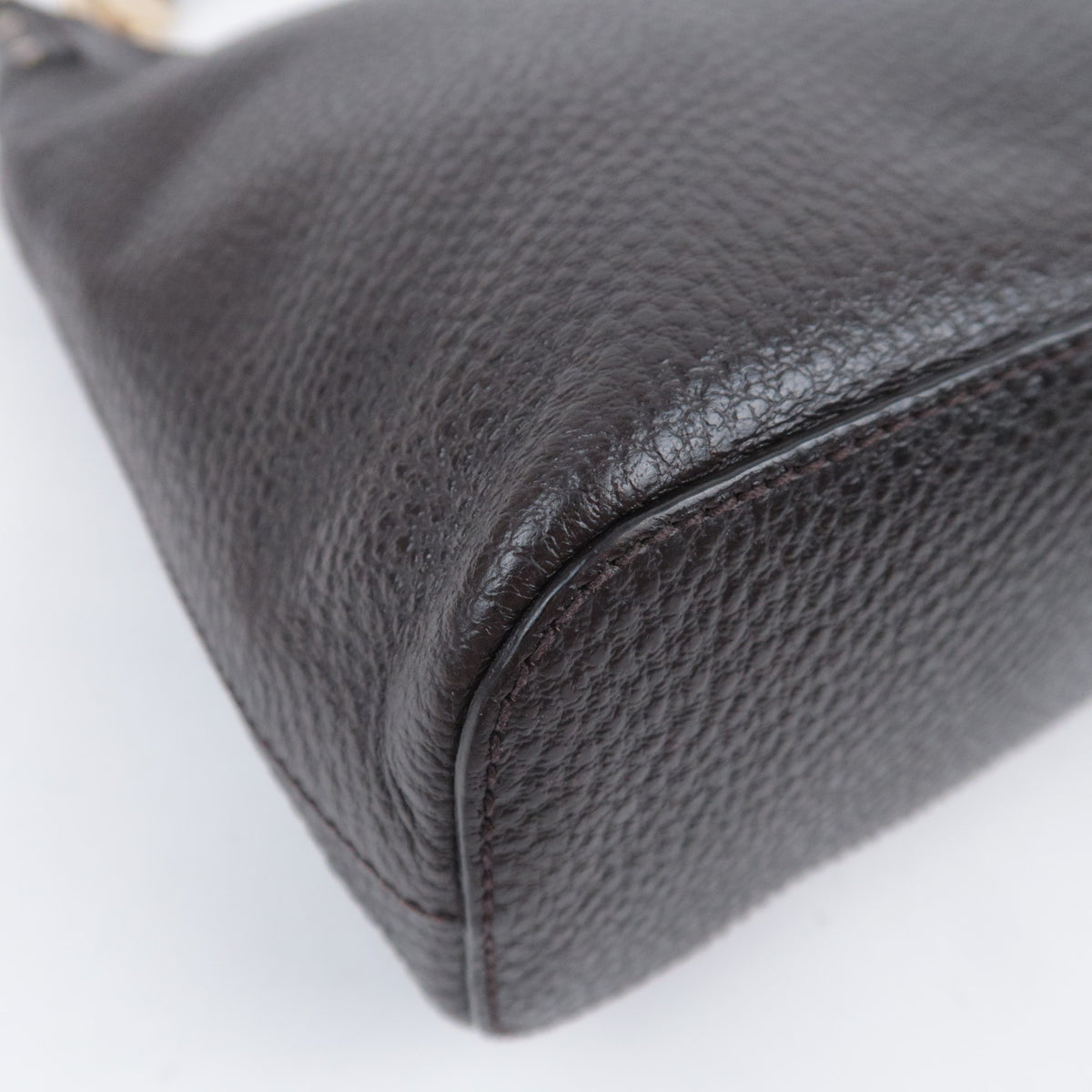 GUCCI Leather One Shoulder Hobo Bag 179775