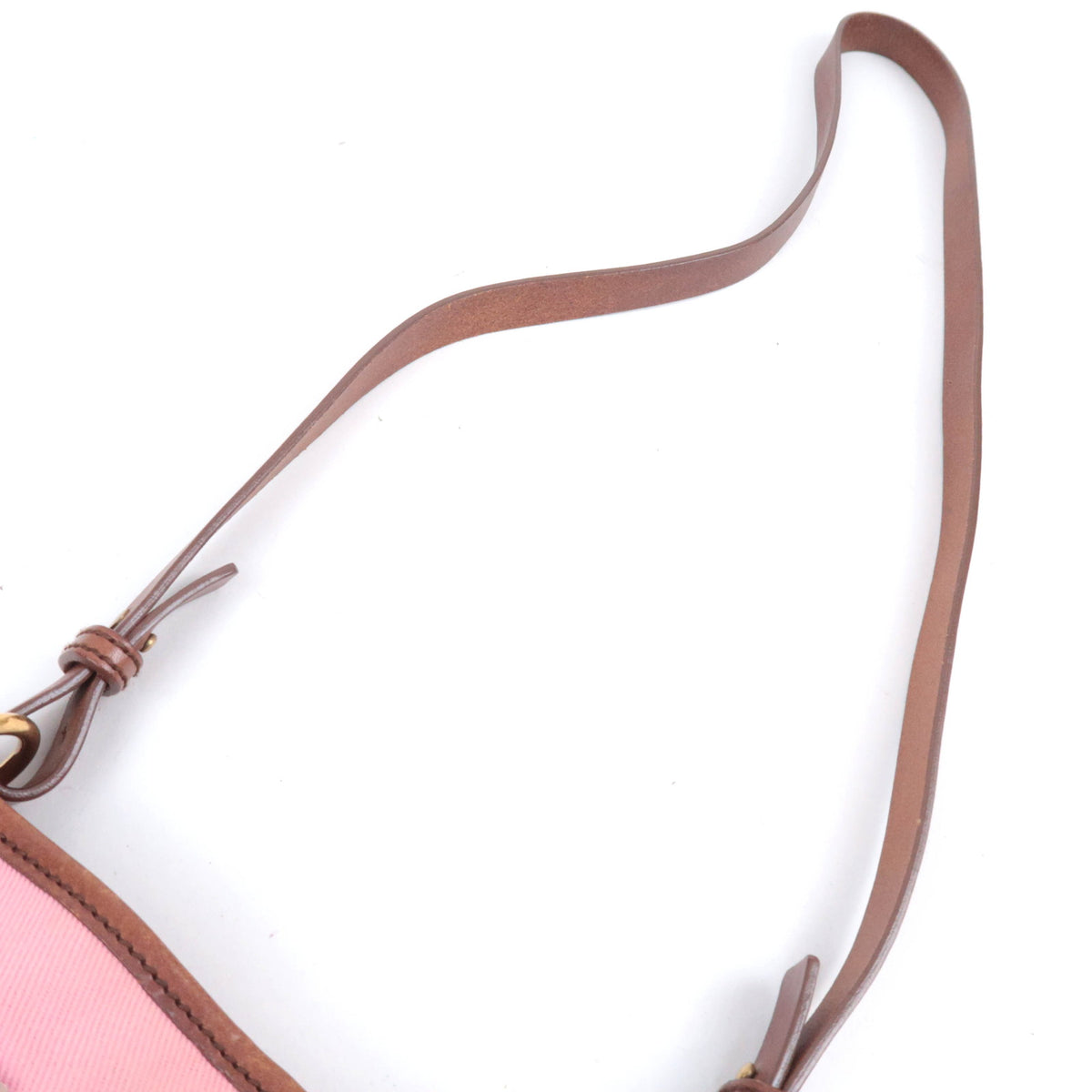SAINT LAURENT YSL Logo Canvas Flat Shoulder Bag