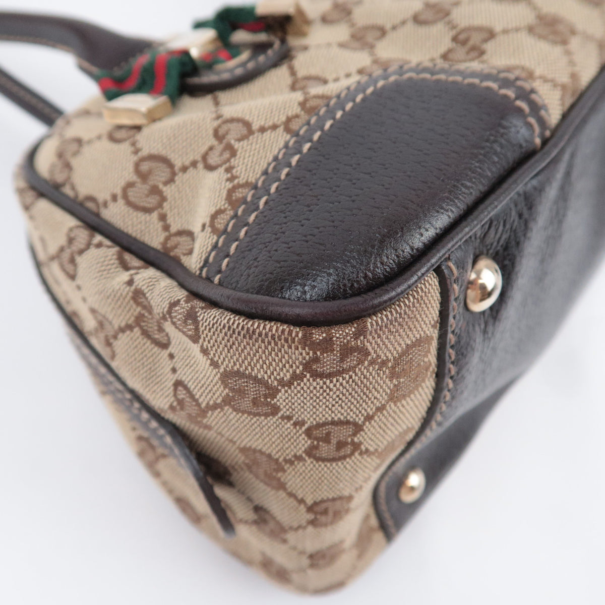 GUCCI Sherry Princy GG Canvas Shoulder Bag 161720