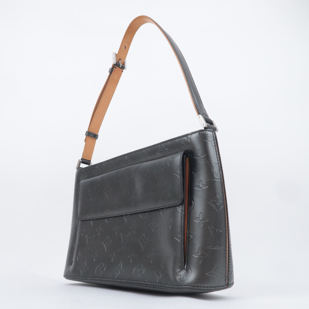 Louis Vuitton Monogram Matte Alston Shoulder Bag Noir M55122