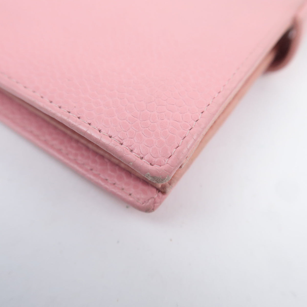 CHANEL Coco Mark Kiss Lock Wallet Caviarskin