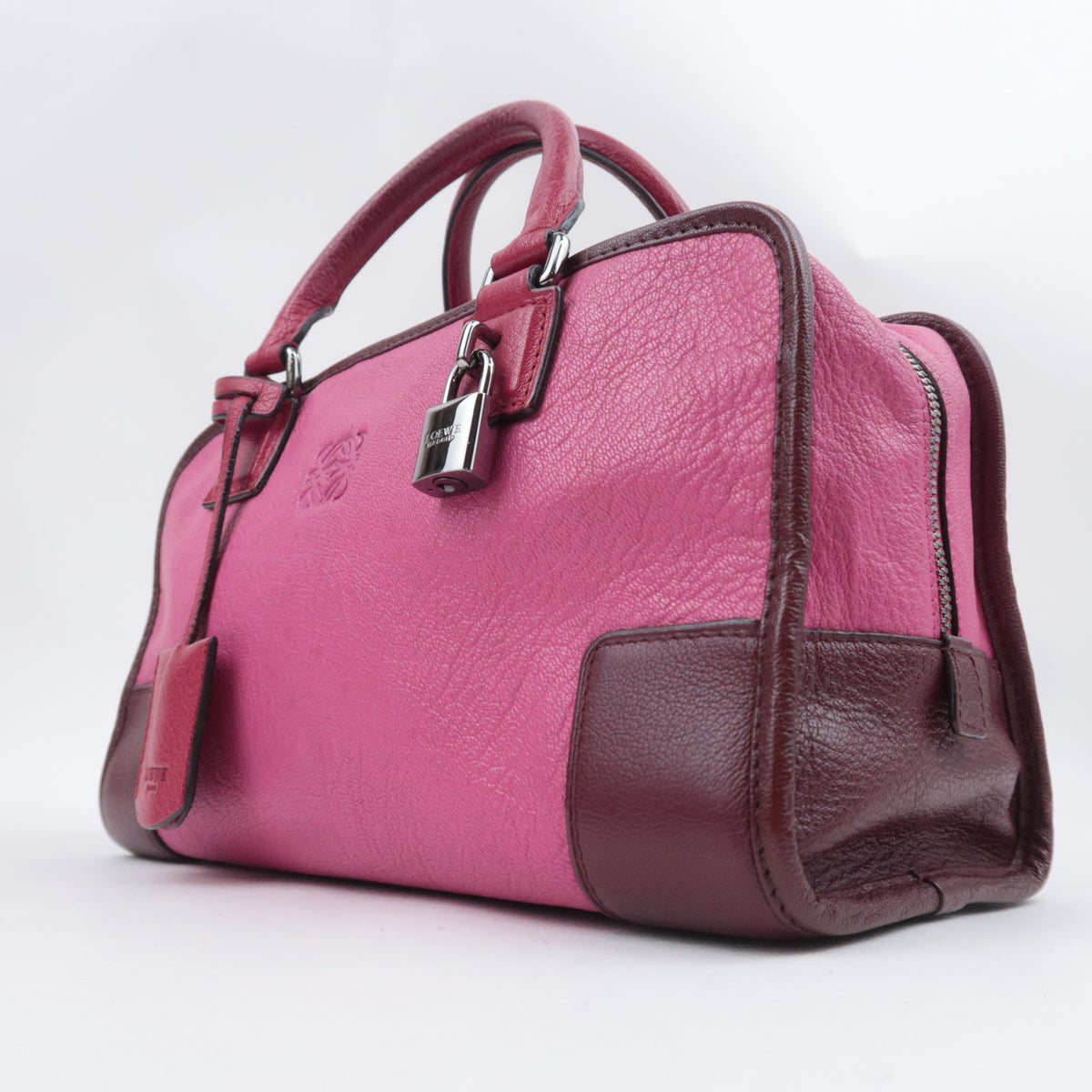 LOEWE Amazona 28 Handbag Leather Pink