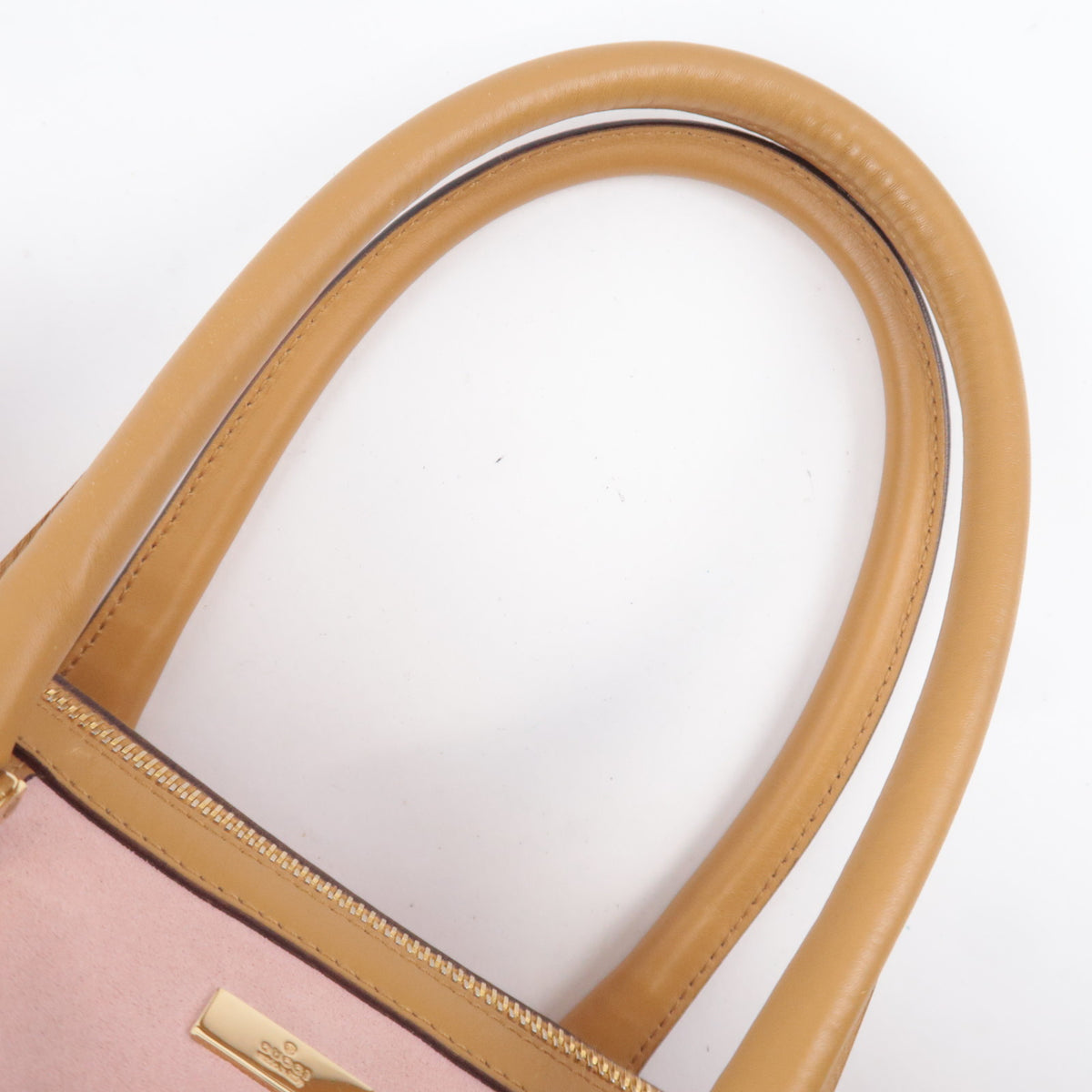 GUCCI by Tom Ford Pink Suede Satchel Bag 000.0851