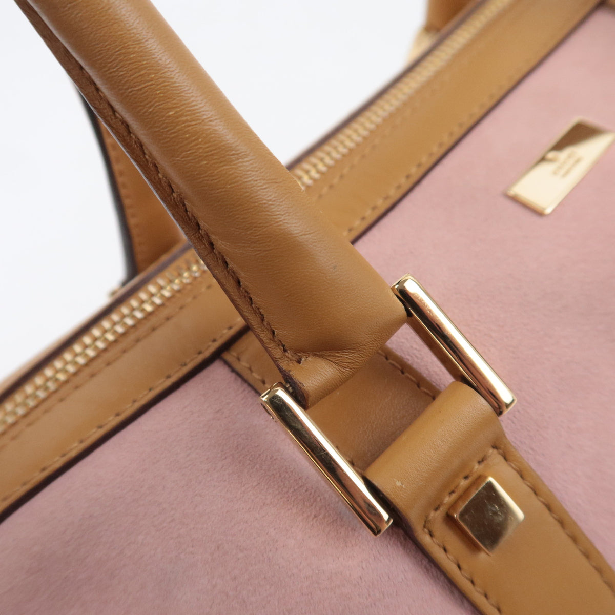 GUCCI by Tom Ford Pink Suede Satchel Bag 000.0851