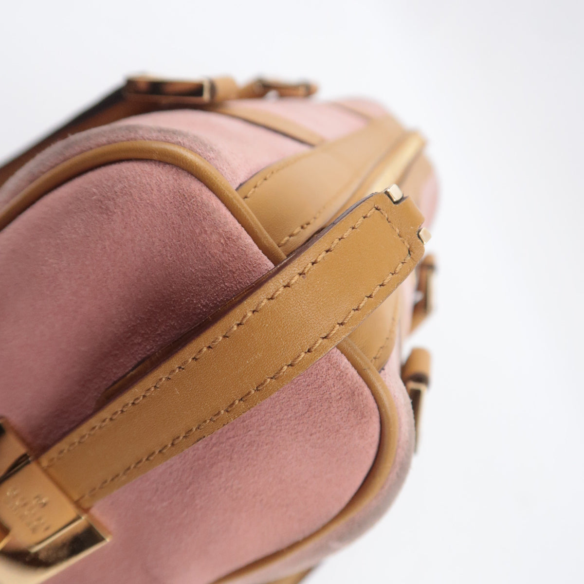 GUCCI by Tom Ford Pink Suede Satchel Bag 000.0851
