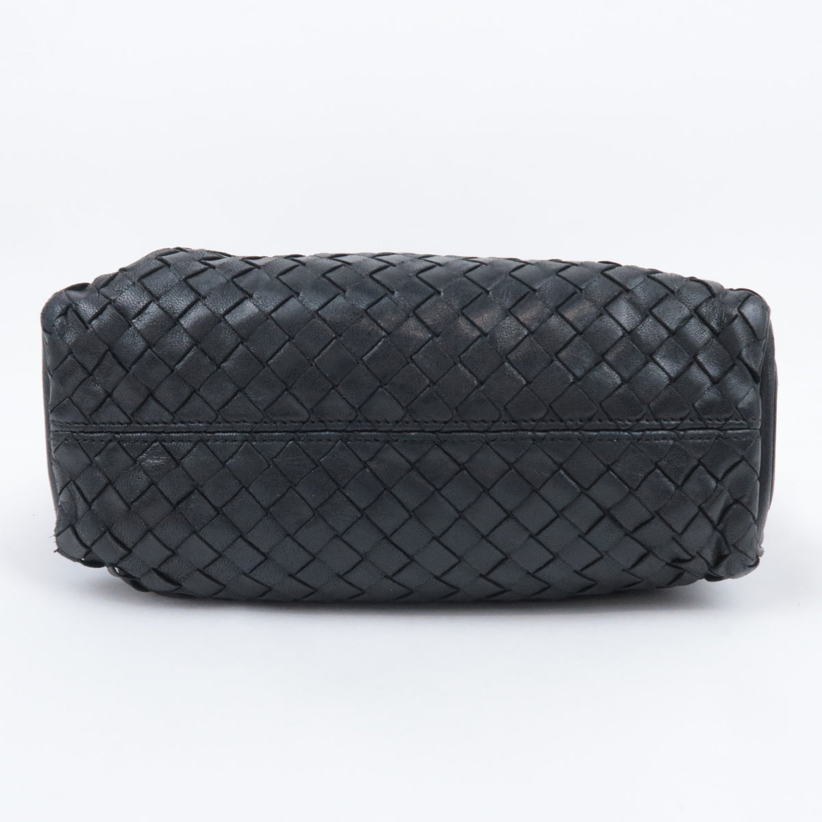 BOTTEGA VENETA Intrecciato Leather One Shoulder Bag Black