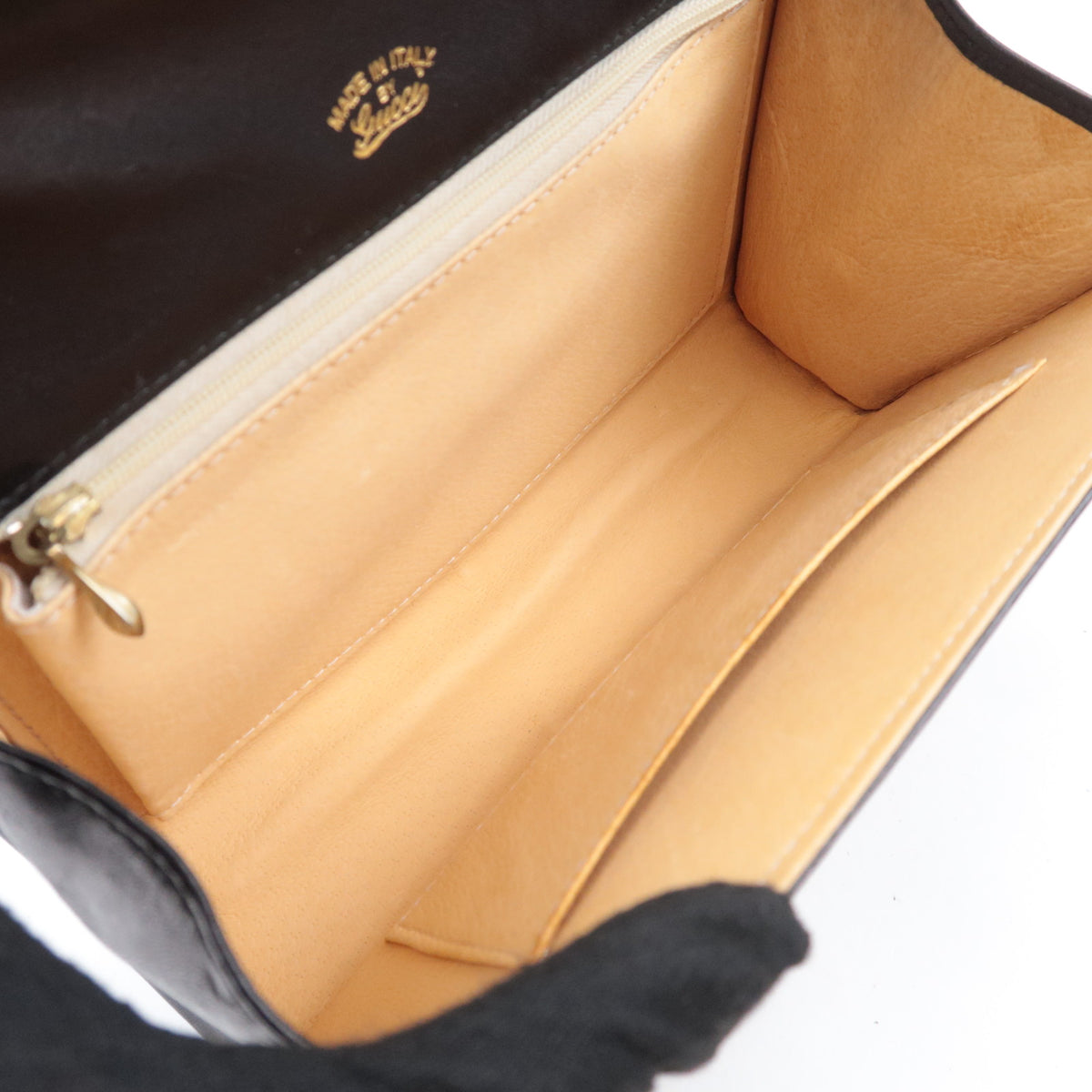 GUCCI Old Gucci Leather Shoulder Bag