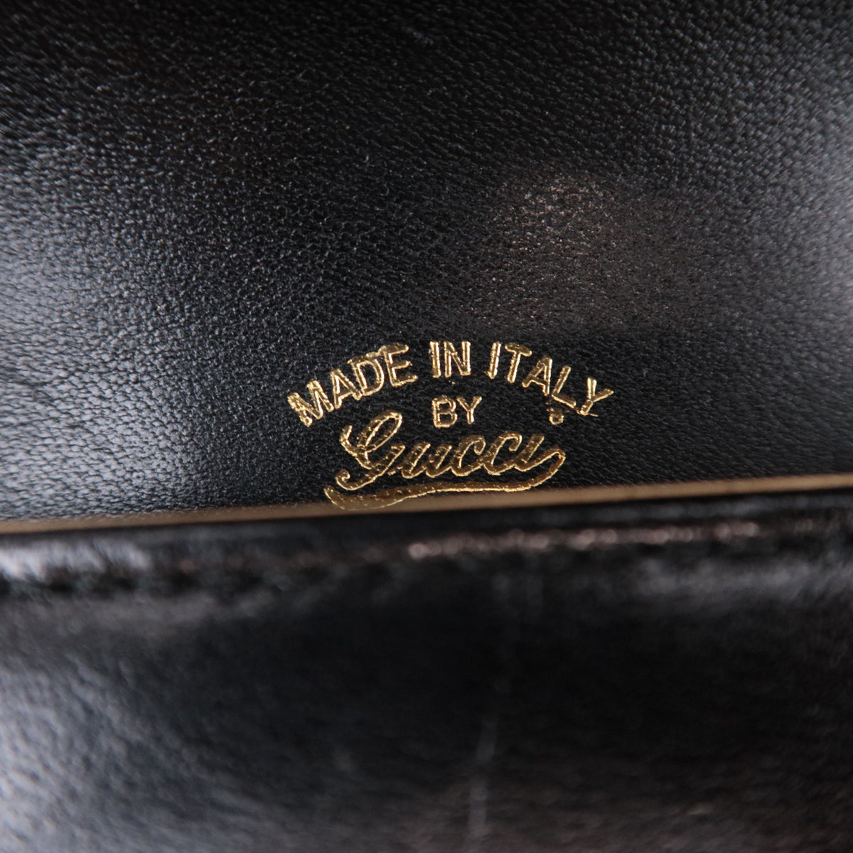 GUCCI Old Gucci Leather Shoulder Bag
