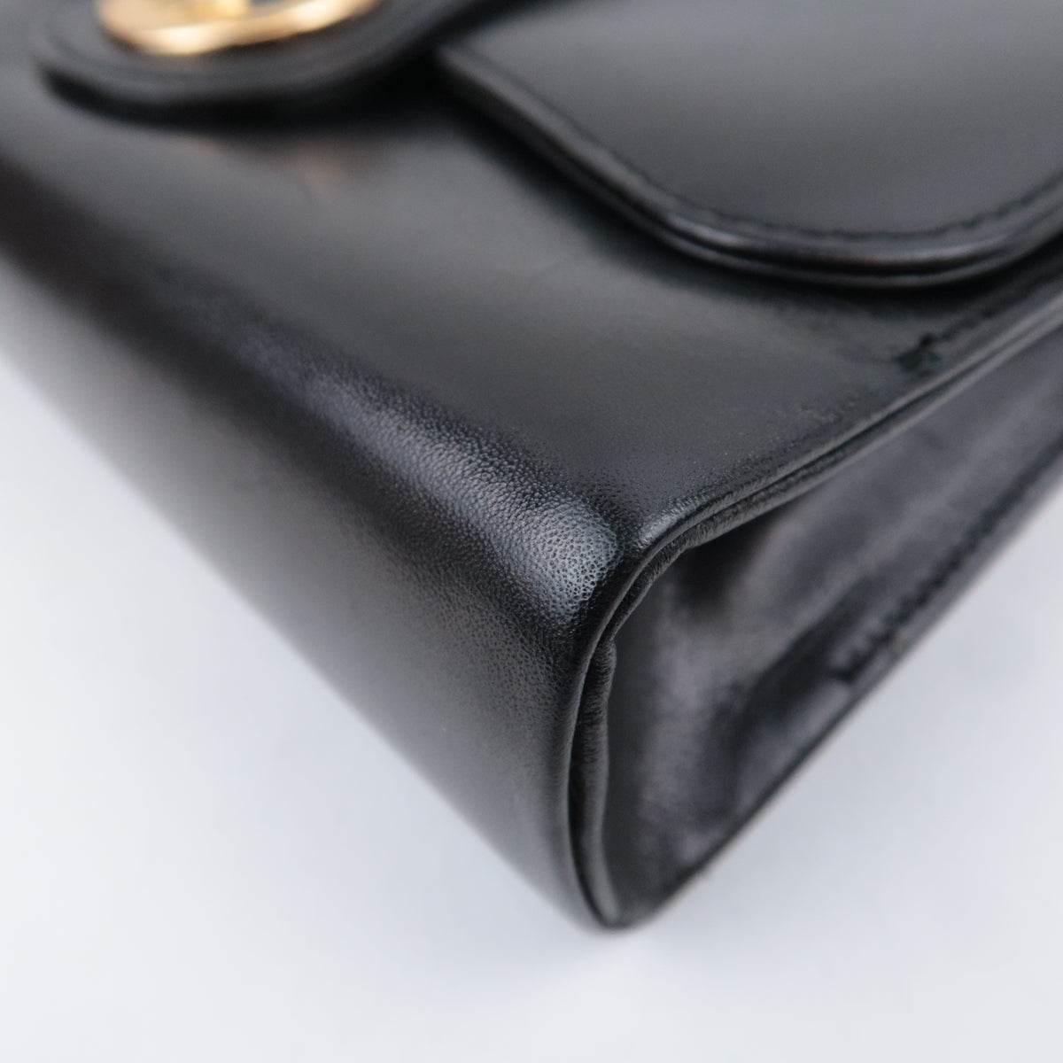 GUCCI Old Gucci Leather Shoulder Bag