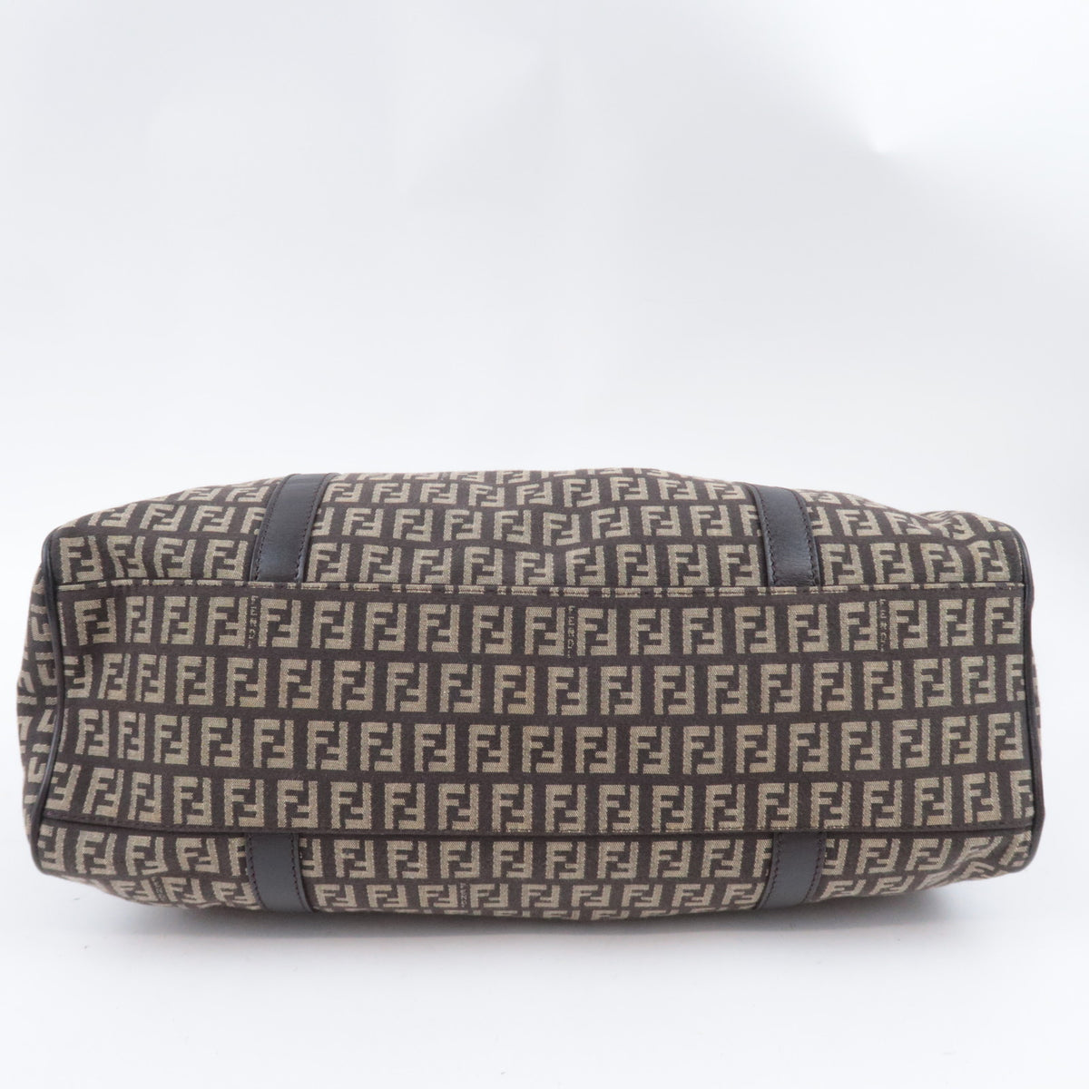 FENDI Zucchino Canvas Shoulder Bag 8BR463