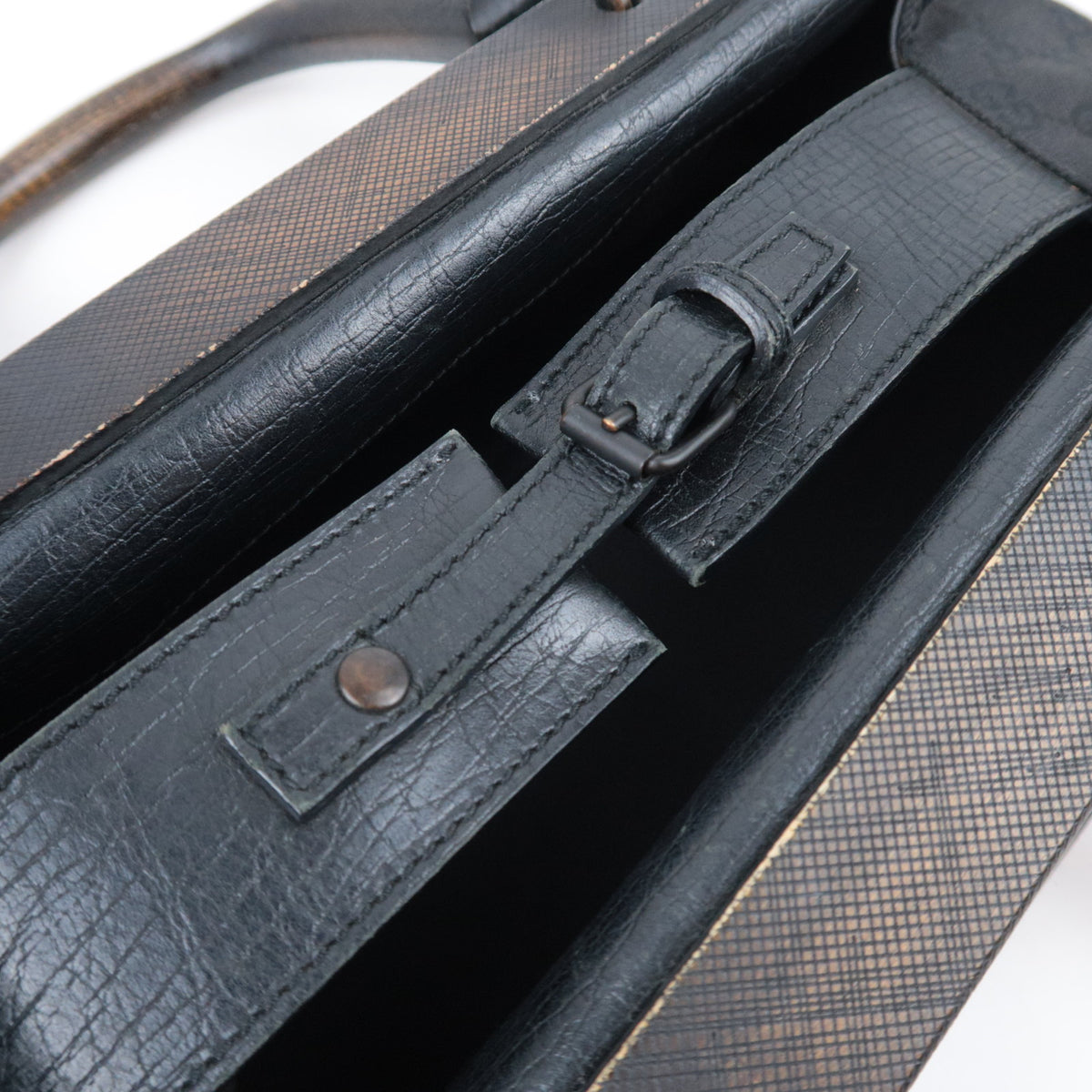 GUCCI by Tom Ford GG Canvas Wood Handle Handbag Black 112683
