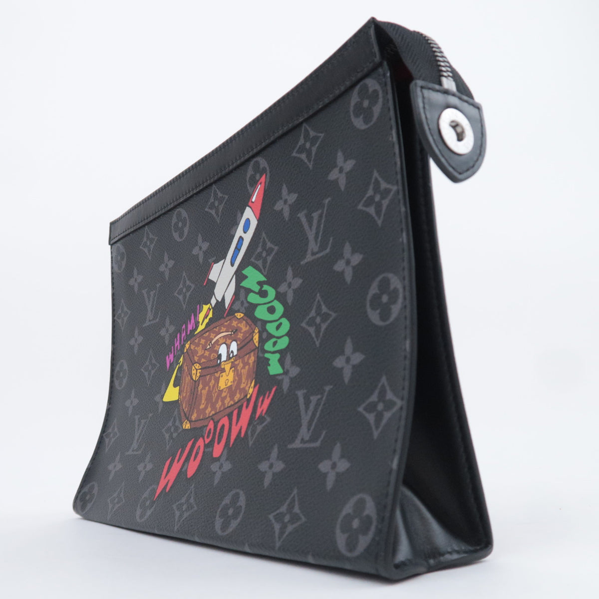 Louis Vuitton Monogram Eclipse Space Age Pochette Voyage MM M80914