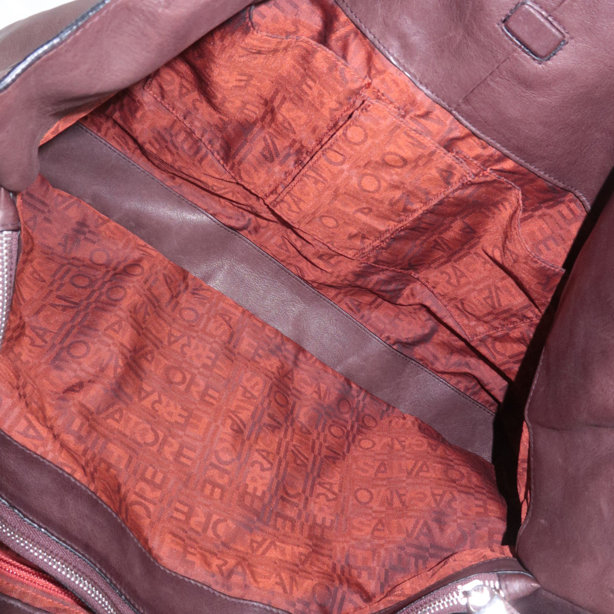 Ferragamo Gancini Leather Shoulder Bag