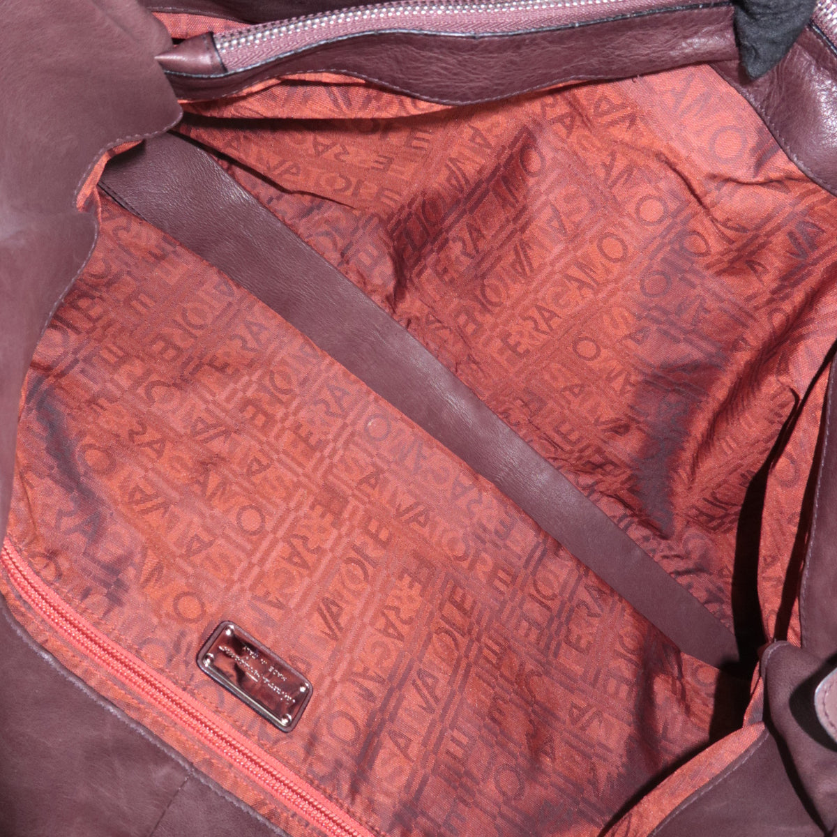 Ferragamo Gancini Leather Shoulder Bag