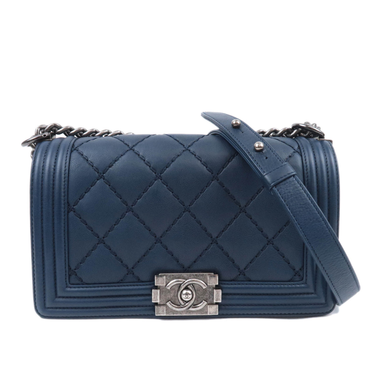 CHANEL Wild Stitch Boy Chanel 25 Flap Bag Lambskin92762
