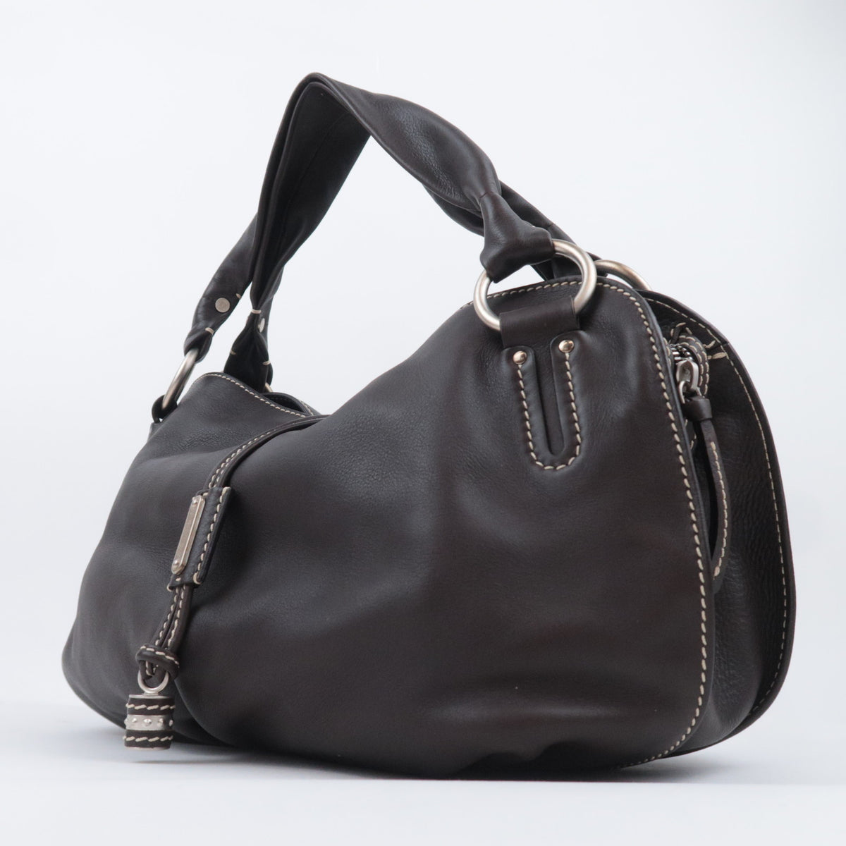 CELINE Bittersweet Leather Shoulder Bag