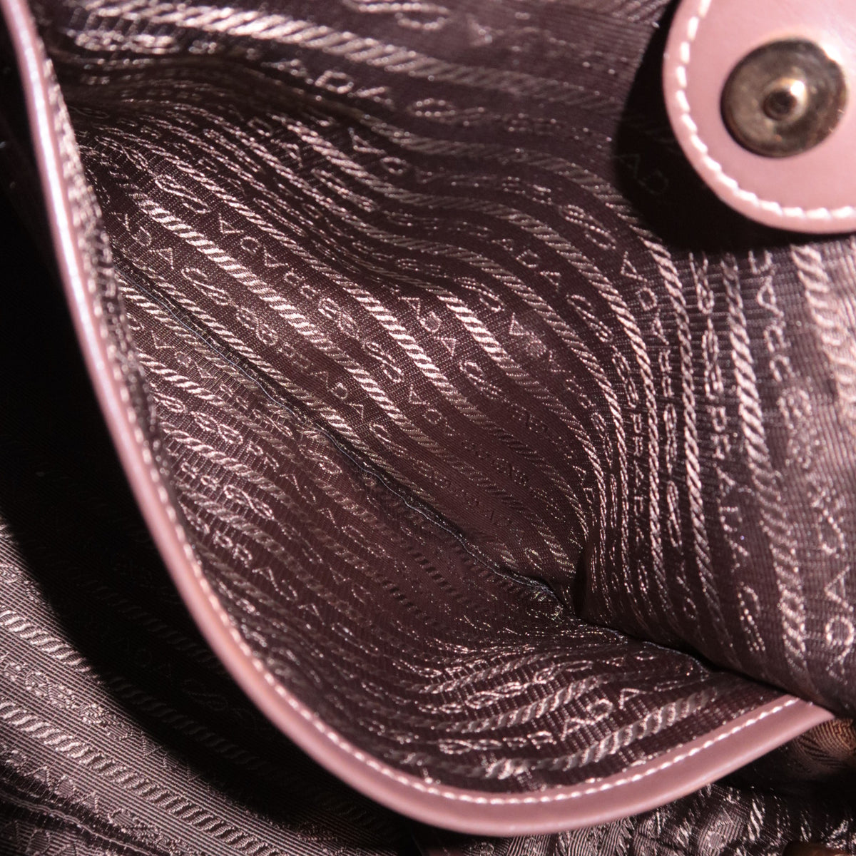 PRADA 2Way Logo Jacquard Handbag