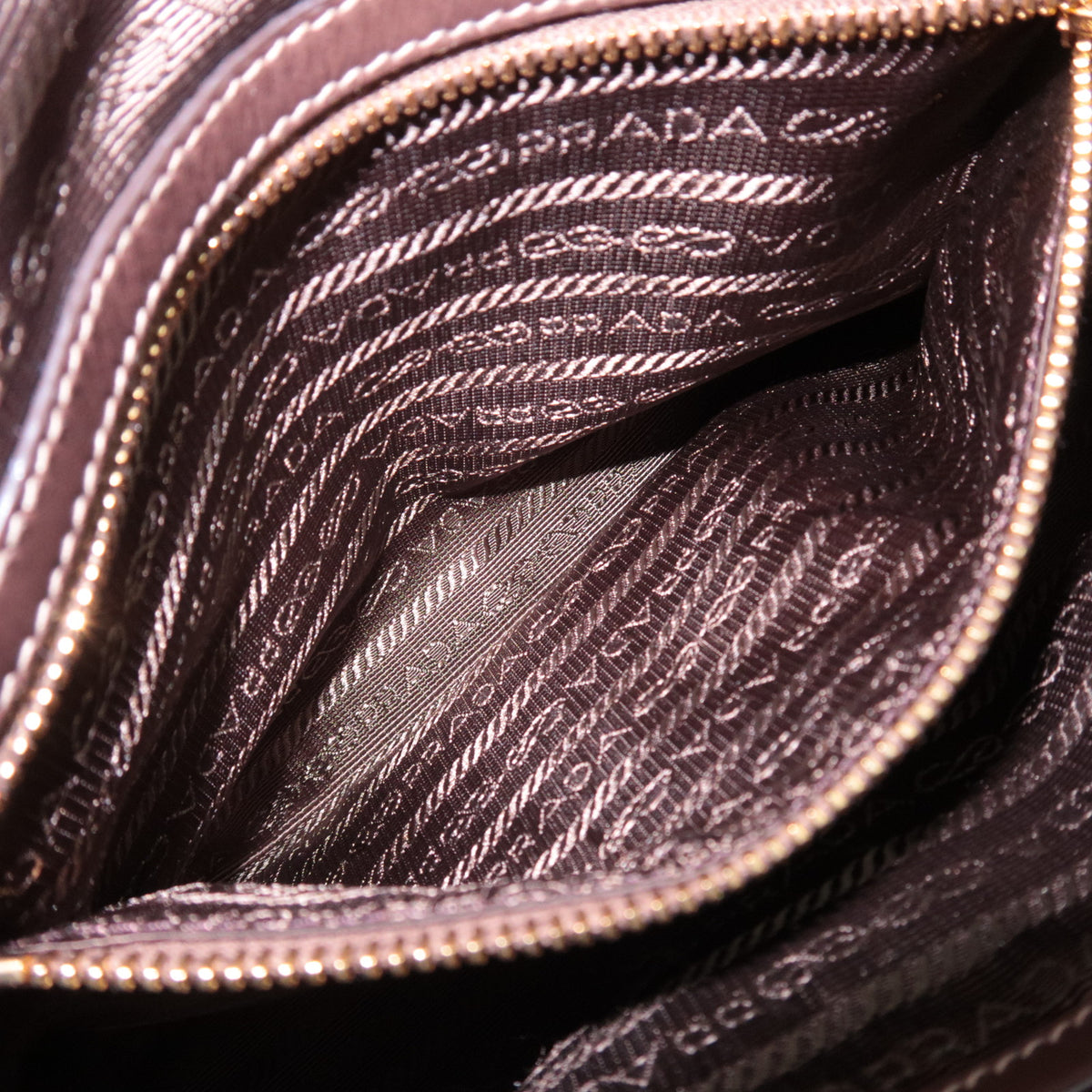 PRADA 2Way Logo Jacquard Handbag